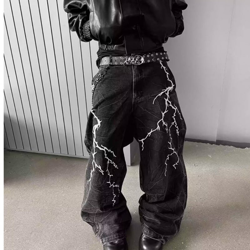 Unisex Casual Daily Denim Jeans - Image 2