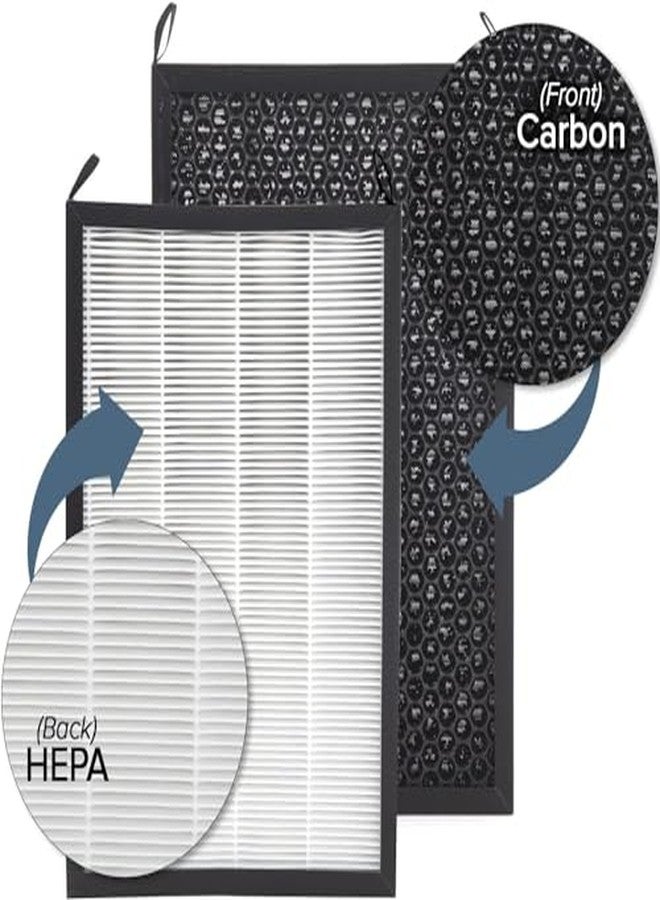 نيو ويف فلتر Nuwave OxyPure الأصلي البديل (عبوة واحدة) من نوع HEPA/الكربون، يزيل المهيجات والملوثات والروائح، منتج ومباع من قبل الشركة المصنعة الأصلية لطرازات OxyPure 47001 و47002 و47003 و47004 - Image 3