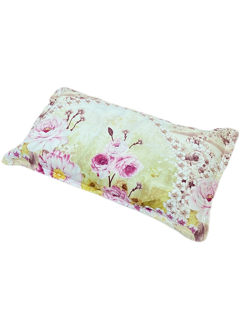 Floral 4 Piece Set of 2 Foam Pillows and 4 Pillow Case 50x75cm - pzsku/Z4CFB1DC8D578233528CDZ/45/_/1735417599/2aef33b1-9470-4072-be17-ec49fbf4286d