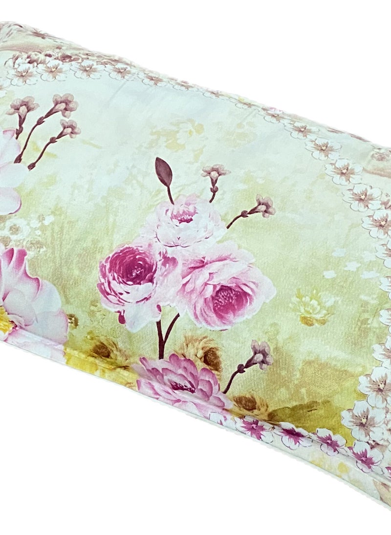 Floral 4 Piece Set of 2 Foam Pillows and 4 Pillow Case 50x75cm - pzsku/Z4CFB1DC8D578233528CDZ/45/_/1735555794/f2089146-7ec2-42c7-9486-f355e76a6d66