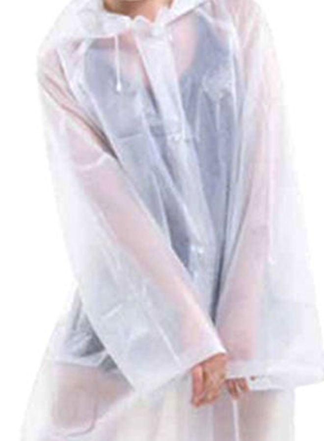 Generic Portable Breathable Raincoat With Hood Sleeves  - Image 2