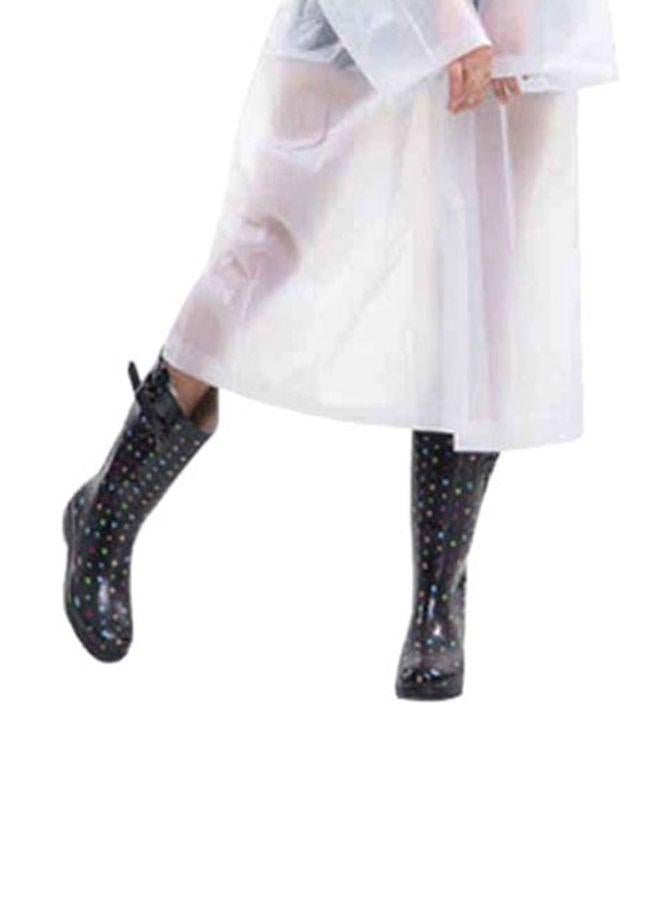 Generic Portable Breathable Raincoat With Hood Sleeves  - Image 3
