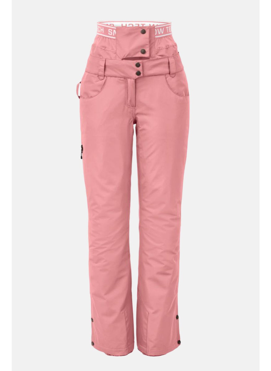 Tchibo Women Sportswear Fit Ski and Snowboard Track Pants, Pink  - Image 2