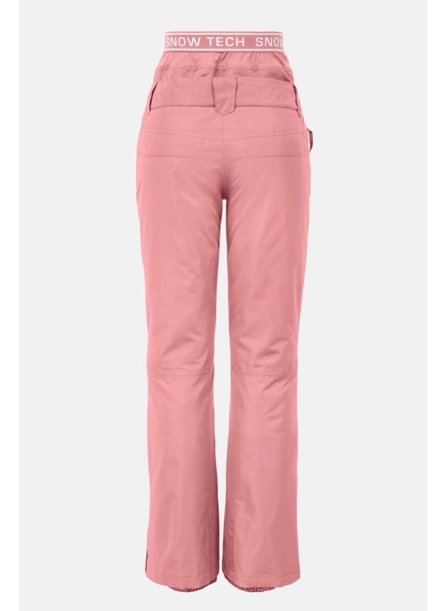 Tchibo Women Sportswear Fit Ski and Snowboard Track Pants, Pink  - Image 3