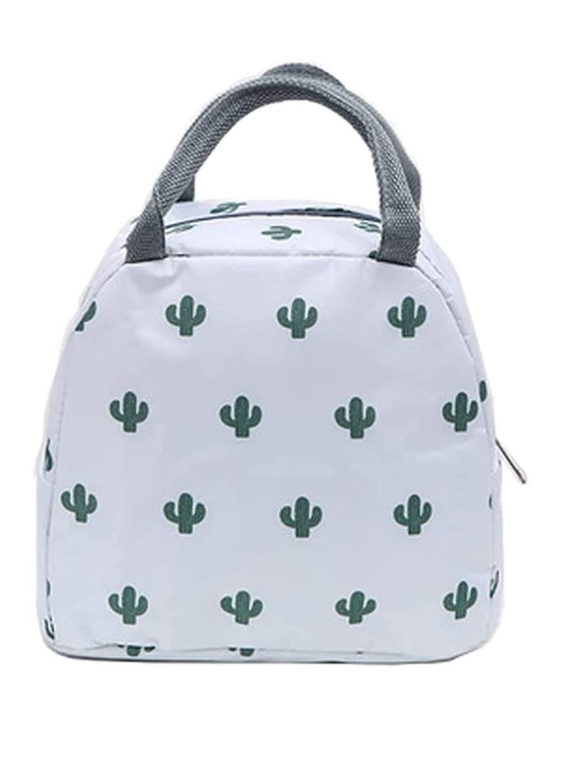 Y&D Lunch Bag for Girls Insulated Tote Womens and Mens, Water Proof Boxes Adult, Reusable Lunchboxes Work, Food Snack Containers Holder Girls, White  - Image 1