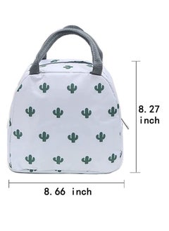 Y&D Lunch Bag for Girls Insulated Tote Womens and Mens, Water Proof Boxes Adult, Reusable Lunchboxes Work, Food Snack Containers Holder Girls, White  - Image 3