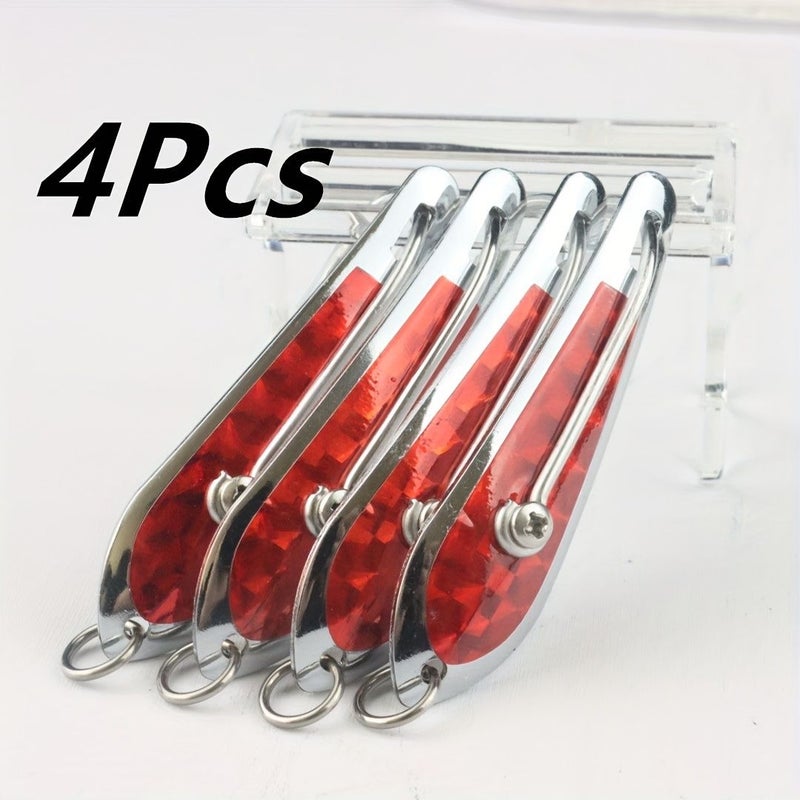 4pcs Fishing Spoons Color 3 Noon Fishing Lures - Image 5