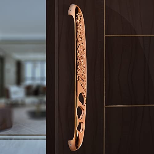 Plantex Heavy Duty Door Handle for Main Door/13-inches Main Door Handle/Pull Push Handle for Home/Hotel/Office - Pack of 1 (311-PVD Rose Gold Finish) - 3 Years Warranty - Image 1