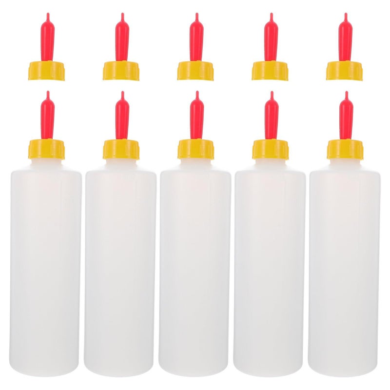 5 Sets Farm Lamb Feeding Bottles with Nipples for Kids Calves Goats Livestock Pets - Image 2