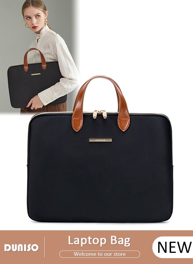 DUNISO Laptop Bag for Men or Women 14 Inch Computer Bag Laptop Tote Bag Briefcase Laptop Case Shoulder Bag with Strap Computer Cases Messenger Bag handbag for Travel/Business  - Image 1