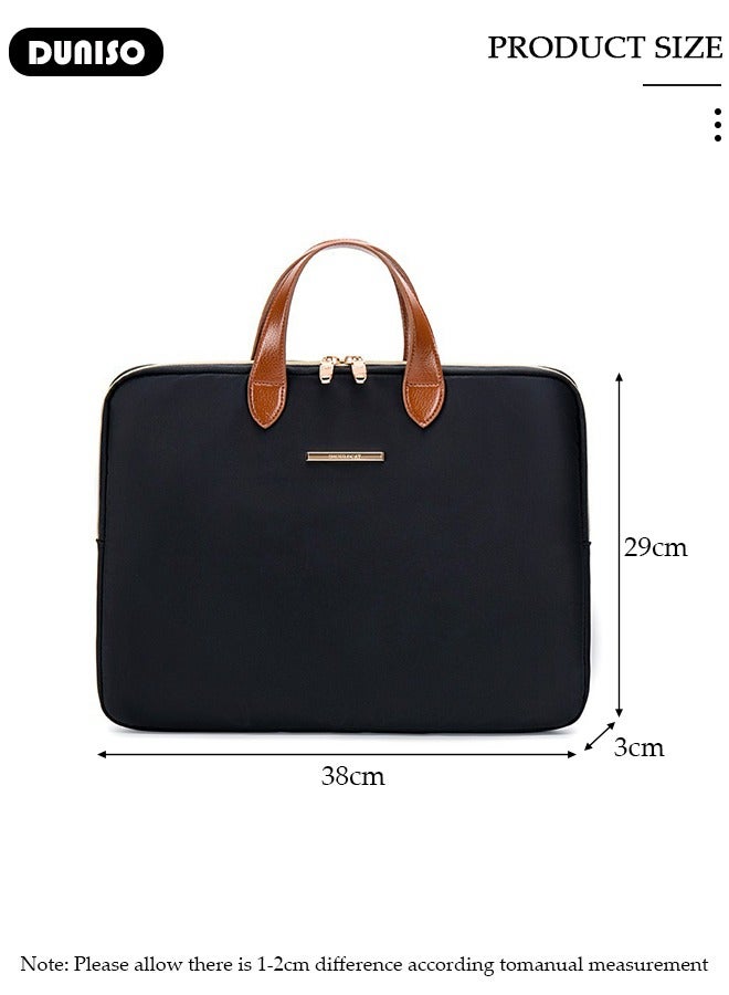 DUNISO Laptop Bag for Men or Women 14 Inch Computer Bag Laptop Tote Bag Briefcase Laptop Case Shoulder Bag with Strap Computer Cases Messenger Bag handbag for Travel/Business  - Image 2