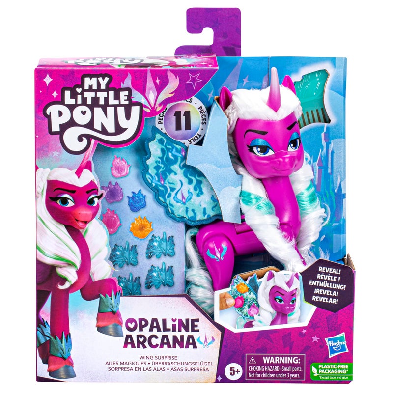 My Little Pony Dolls Opaline Arcana Wing Surprise, 5-Inch Toy Alicorn with Accessories, Toys for 5 Year Old Girls and Boys - Image 2