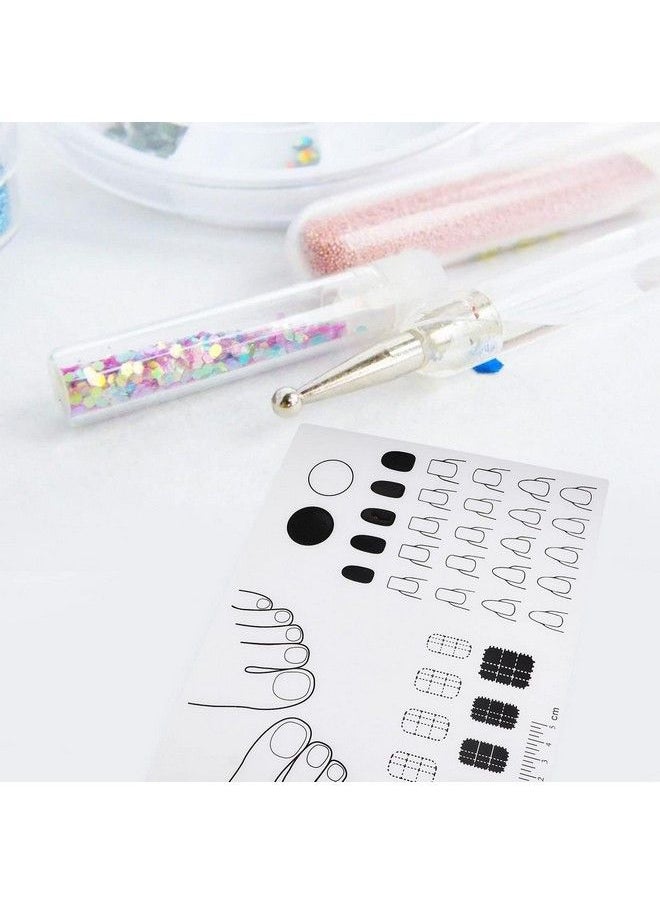 Beaupretty Acrylic Nail Training Mat Nail Art Stamping Mats Silicone Trainer Sheet For Application Practice Roll Up Pad Template Manicure Mat For Acrylic Fingernails  - Image 5