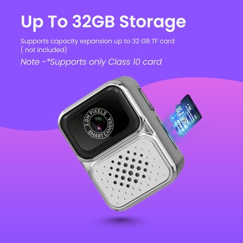 FETACA Tiny Mini Camera with Filter Modes, HD Video, Flashlight & Keychain | Portable Cute Vlogging Camera for Travel, Gifts & Fun (Gray) - Image 5