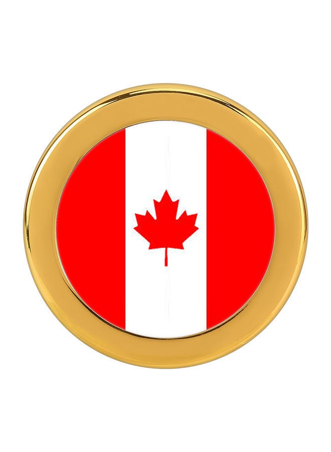 NIBEMINENT Canadian Flag Pattern Front Grill Metal Decorative Sticker - Image 1