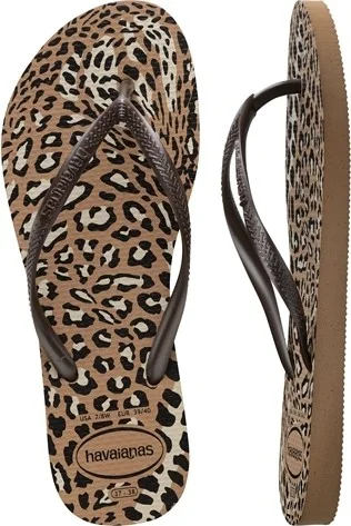 havaianas Slim Animals Leopard Flip Flops
