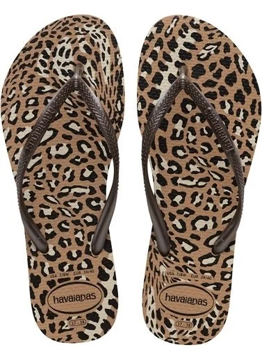 havaianas Slim Animals Leopard Flip Flops