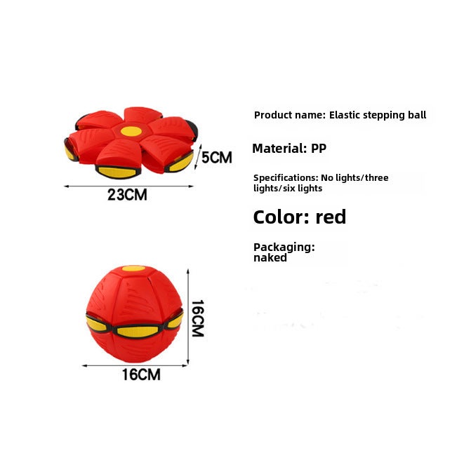 Kids Elastic Hopper Ball Fun Outdoor Bounce Red 