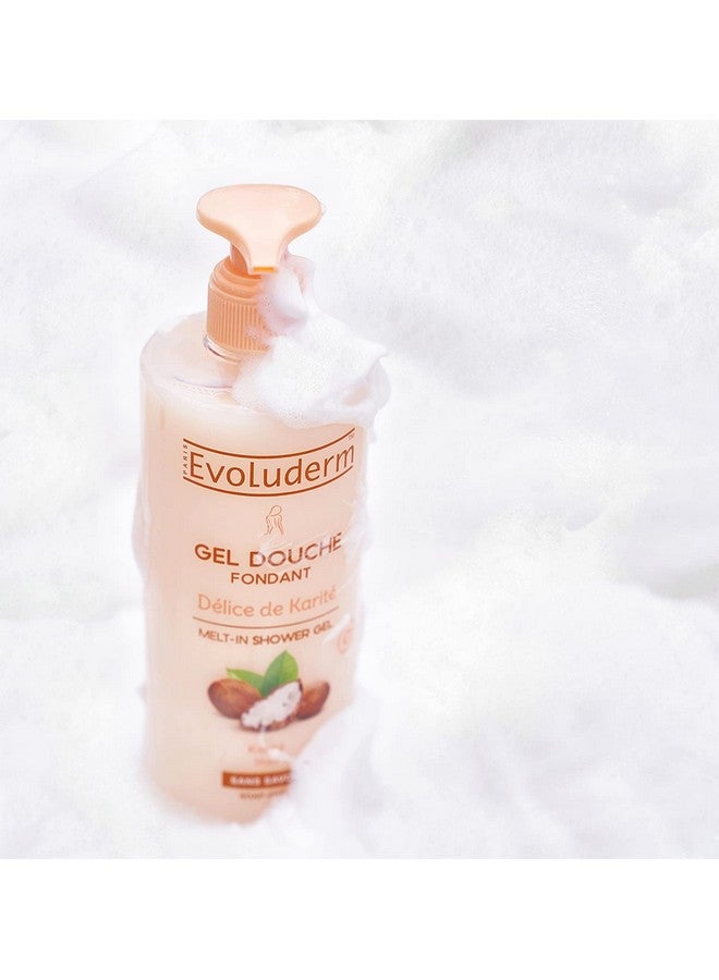 Evoluderm Melt-In Shea Butter Shower Gel - 500 ml | Nourishes & Restores Dry Skin | Paraben Free & Vegan - Image 2