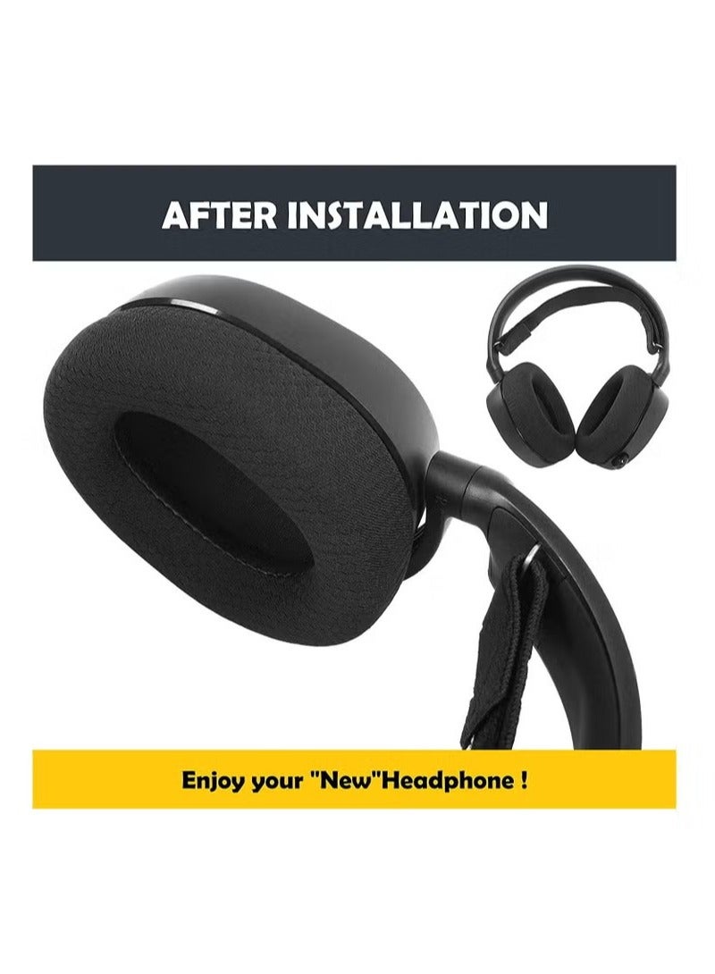 Replacement Ear Pads Headphone Earpads Compatible with SteelSeries Arctis 1/Arctis 3/Arctis 5/Arctis 7/Arctis 9 RGB Illuminated Gaming Headset - Image 2