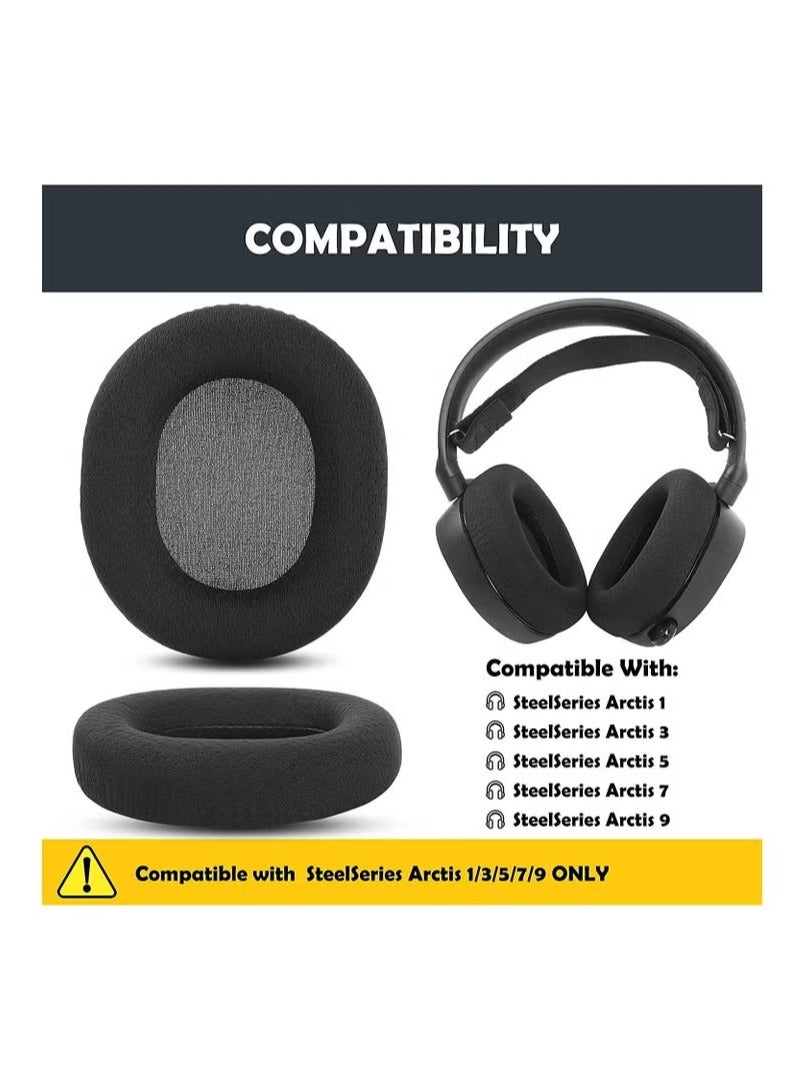 Replacement Ear Pads Headphone Earpads Compatible with SteelSeries Arctis 1/Arctis 3/Arctis 5/Arctis 7/Arctis 9 RGB Illuminated Gaming Headset - Image 4