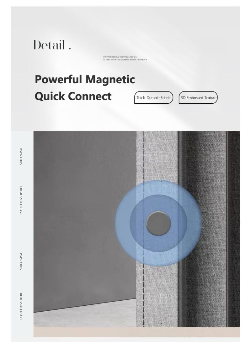 WALALLA 2 Pack Stainless Steel Extendable Corner Shower Curtain Rail, Metal L Shaped Square 90 Degree Curved Curtain Pole Rod, Curved Bathtub Rail Adjustable 90-130cm with 260*200 Waterproof Curtain - Image 3