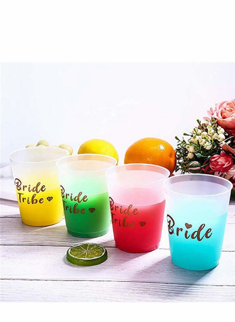 KASTWAVE - Fetti Bachelorette Party Decorations Bride Tribe Cups Bride Cup 11 Bridesmaid Cups Bachelorette Party Favors, Bridal Shower Gift Bridal Shower Decorations Party Supplies - Image 1