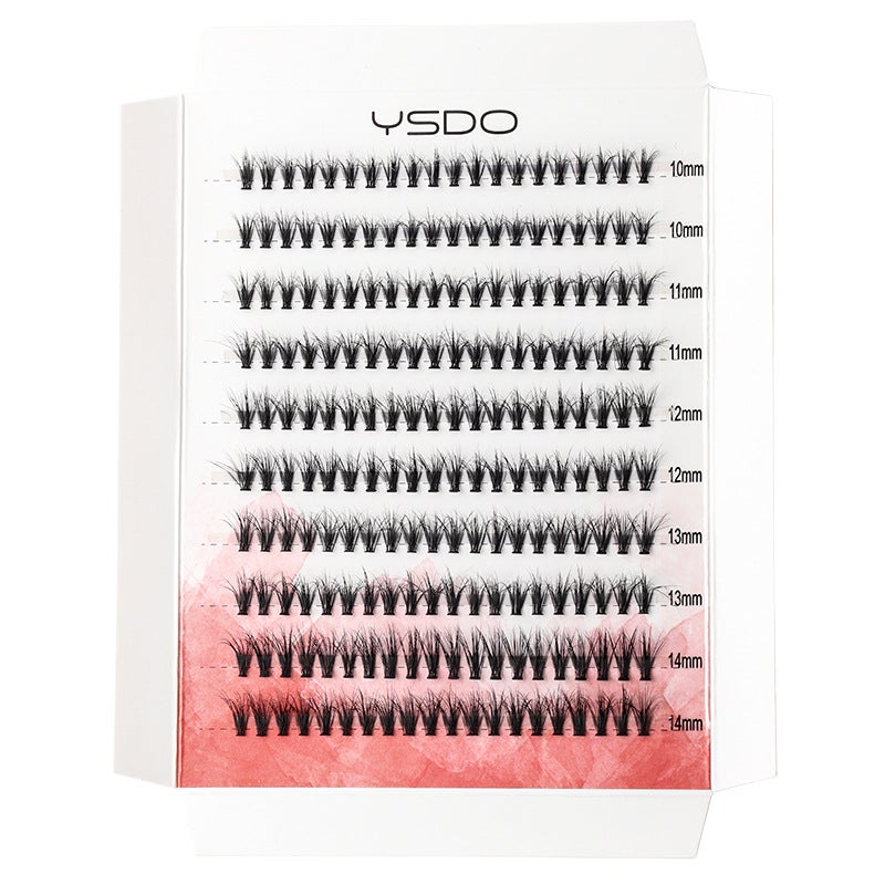 3D Dense Style 10P False Eyelashes Single Cluster 0.07C Hot Melt Blooming Self-Grafting Curling Grafting Eyelashes - Image 5