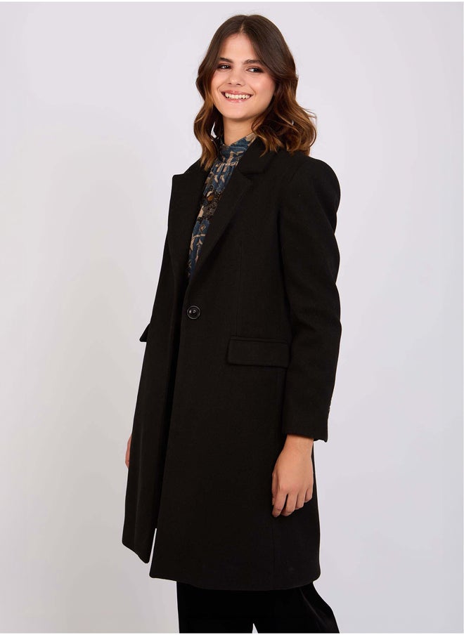 DALYDRESS - Women Regular Fit Coat - Black - Image 1