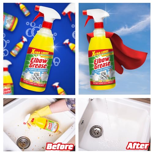Elbow Grease All Purpose Degreaser Spray – Extra Large (1 Litre) | Removes Grease & Oil from Kitchens & Bathroom Surfaces, Outdoor, Vehicles & Fabrics - Image 3