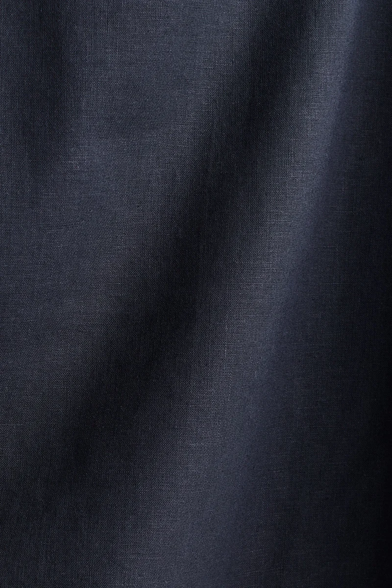 اتش اند ام بلوزة بتصميم شرائط من مزيج الكتان