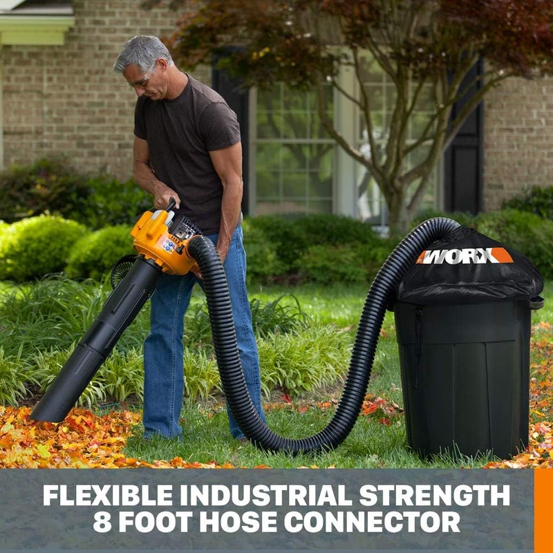 WORX WA4054.2 LeafPro Leaf Collection System for Blower/Vac with up to a 5” Diameter Tube - Image 3