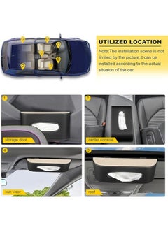 Generic Senior PU Leather Car Visor Tissue Holder  - Image 2