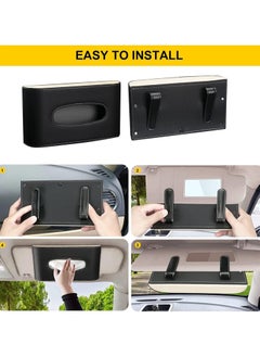 Generic Senior PU Leather Car Visor Tissue Holder  - Image 4
