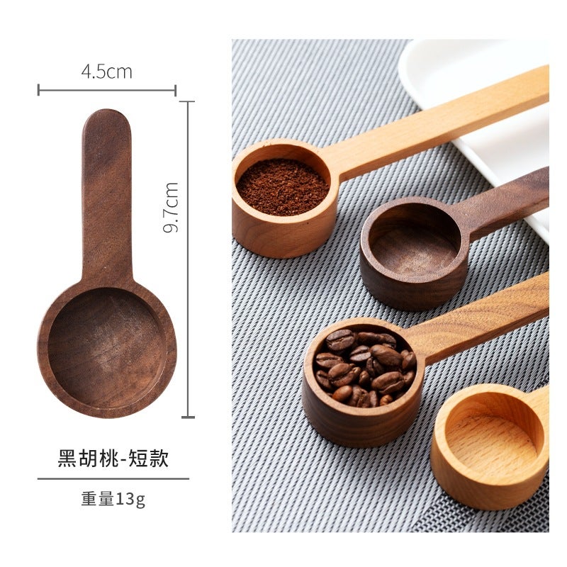 Black Walnut Coffee Scoop Wooden Measuring SpoonBlack Walnut-Short (PP bag) Black Walnut-Short (PP bag) 