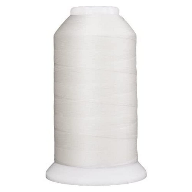 Superior Threads - Smooth Polyester Sewing Thread for Serger, Bobbin Thread, and Quilting, So Fine #401 Snow, 3,280 Yd. Cone