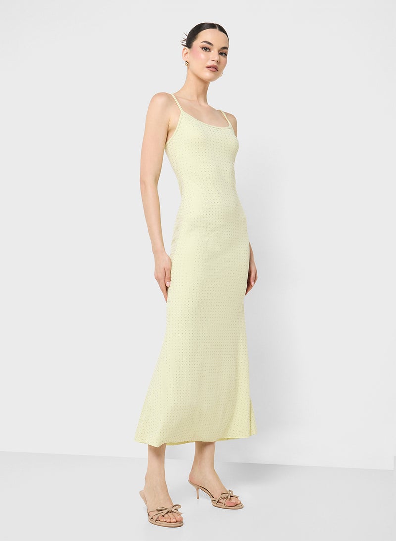 Ginger Bead Embellished Slip Dress - Image 4