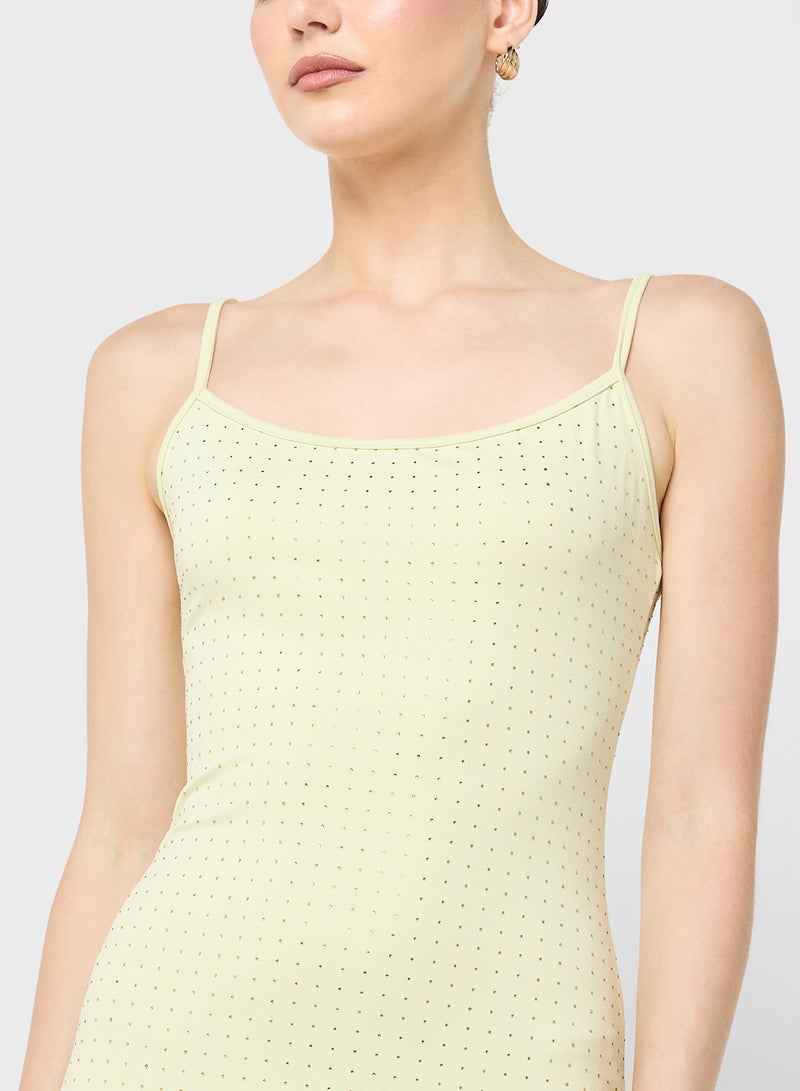 Ginger Bead Embellished Slip Dress - Image 3