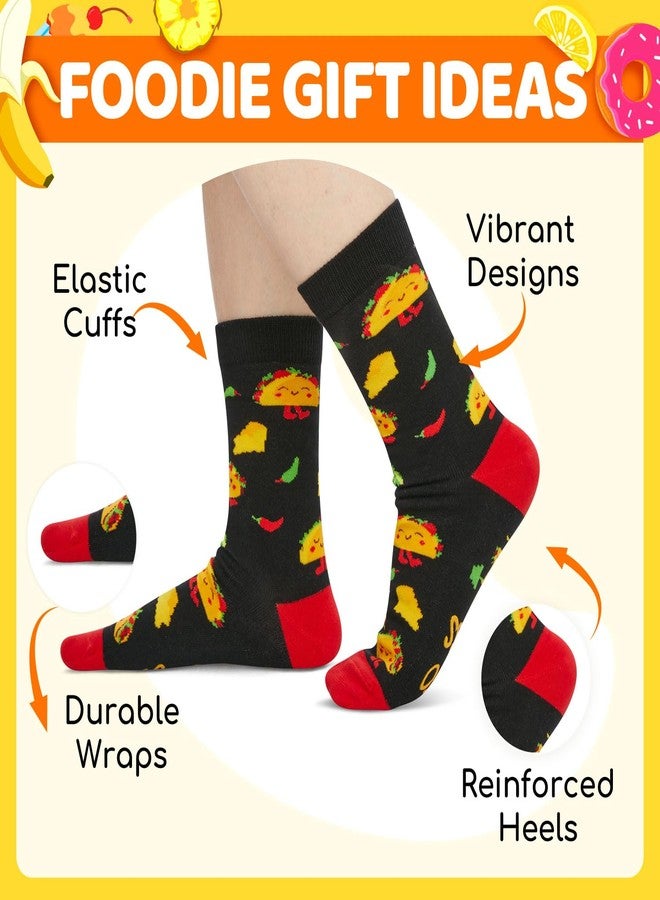 Happy Pop جوارب تاكو من هابي بوب للرجال والنساء - هدايا تاكو مرحة، جوارب طعام مكسيكي، هدايا مثالية لعيد الميلاد - Image 2