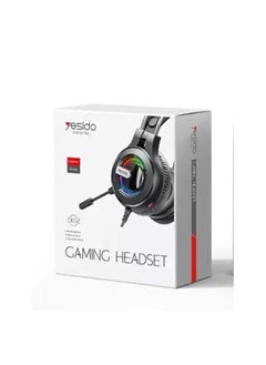 Yesido Yesido EK02 Gaming Headset Headphone Over-ear Earphone with Microphone Best for Online Gamers with RGB Lights - Black  - Image 1