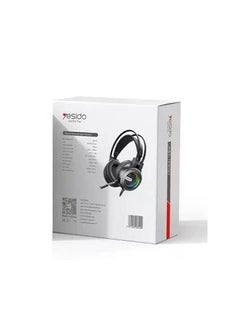 Yesido Yesido EK02 Gaming Headset Headphone Over-ear Earphone with Microphone Best for Online Gamers with RGB Lights - Black  - Image 3