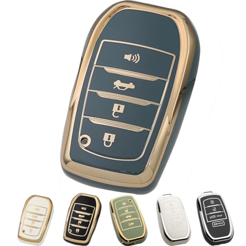 Tautrophen Key Fob Cover Fit for Toyota Camry Mirai 2025 Crown Corolla Grand Highlander Tundra Venza Sequoia - Image 1