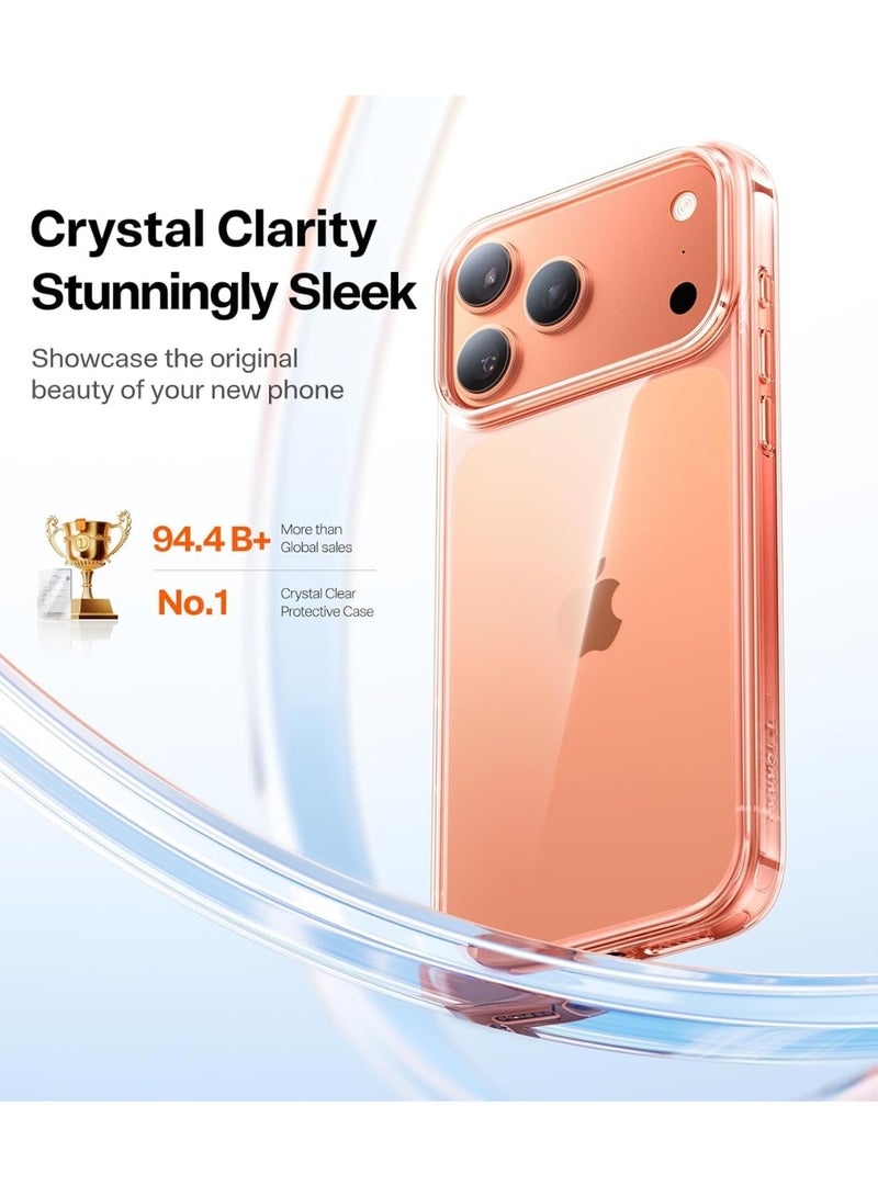 Crystal Clear Case for iPhone 17 Pro Max, Anti Yellowing, Military Grade Drop Protection, Ultra Slim Transparent Phone Case with Soft TPU Bumper, Anti Scratch, Non Slip, Precise Cutouts - Image 2