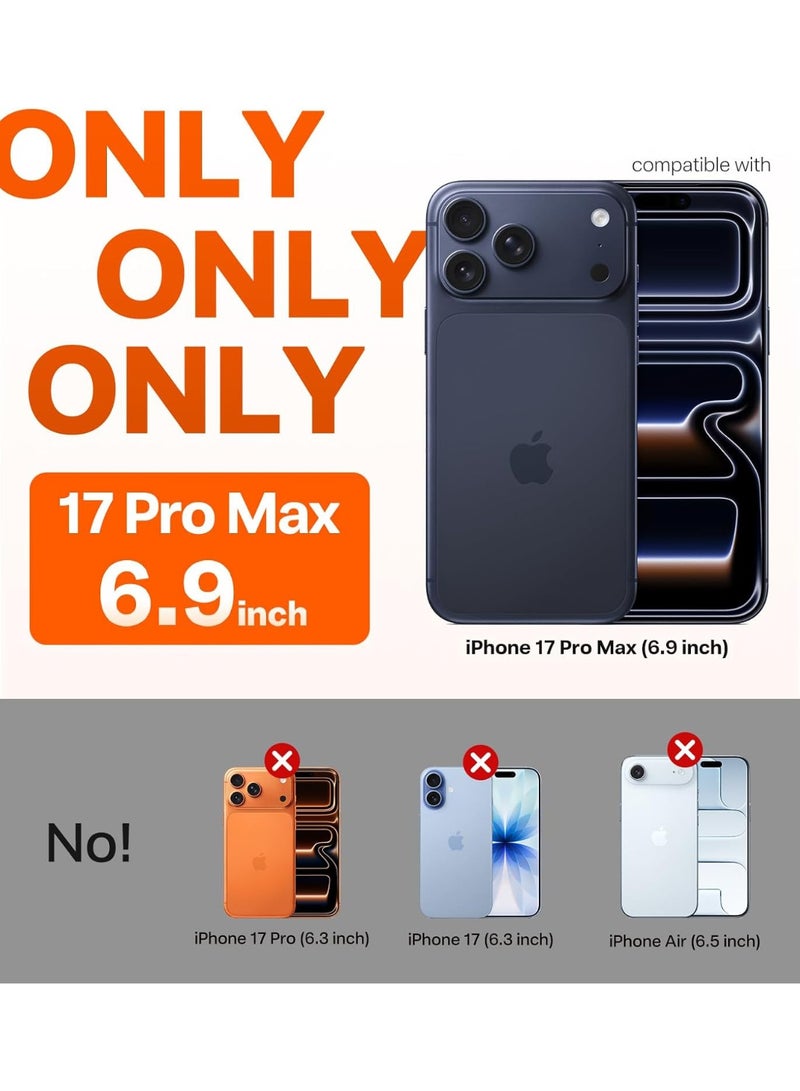 Crystal Clear Case for iPhone 17 Pro Max, Anti Yellowing, Military Grade Drop Protection, Ultra Slim Transparent Phone Case with Soft TPU Bumper, Anti Scratch, Non Slip, Precise Cutouts - Image 4