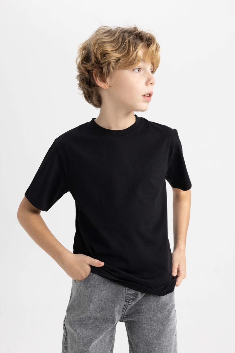 Arma Yıldız Boy Black T-Shirt Crew Neck Short Sleeve Undershirt 100% Cotton  - Image 4