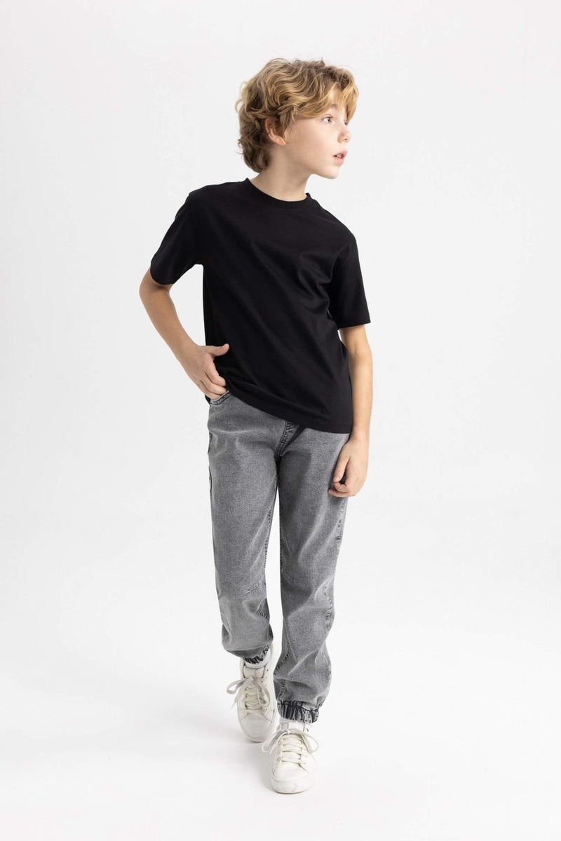 Arma Yıldız Boy Black T-Shirt Crew Neck Short Sleeve Undershirt 100% Cotton  - Image 3