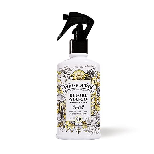 Poo-Pourri PooPourri BeforeYouGo Toilet Spray Original Citrus 8 Fl Oz  Lemon Bergamot and Lemongrass - Image 1