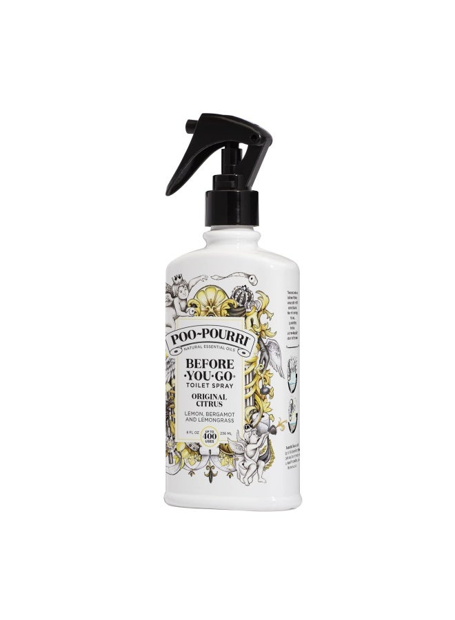 Poo-Pourri PooPourri BeforeYouGo Toilet Spray Original Citrus 8 Fl Oz  Lemon Bergamot and Lemongrass - Image 3
