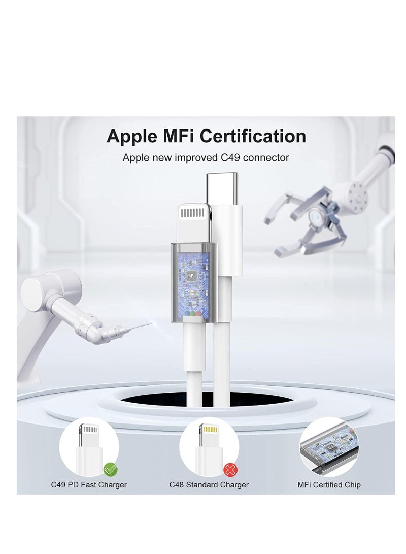 IPhone 14 charger cable 1m, [Apple MFi certification] iPhone fast charging cable 1m, USB C to Lightning cable Iphone14 Pro Max/13/12mini/11/XS/Max/XR/X/8plus/iPad charging cable. - Image 2