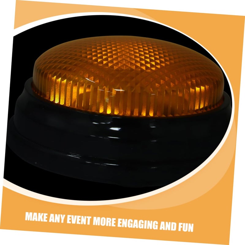 Vibrant Yellow Light Buttons with Intense Sounds for Classroom Fun and Halloween Pranks 2 Pack - Image 4